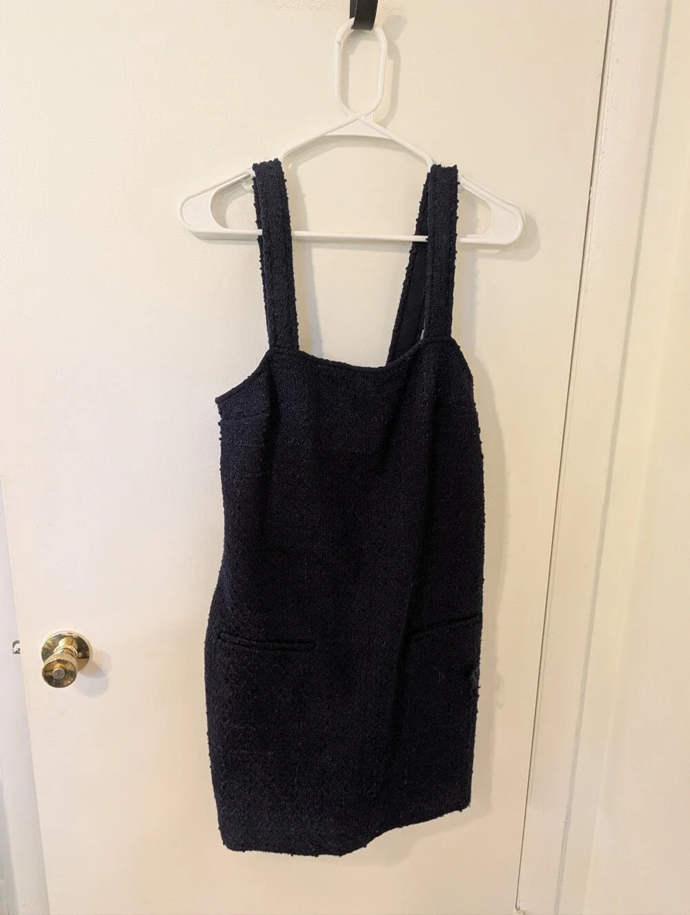 NWT Abercombie & fitch tweed Dress Textured tweed Navy Size Small